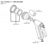 Bosch 0 600 800 151 ABR 200 AQUA-CONTR. Spray Spare Parts